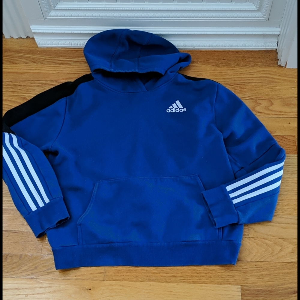 Boys Adidas Hooded Sweatshirt. Size Large 14-16